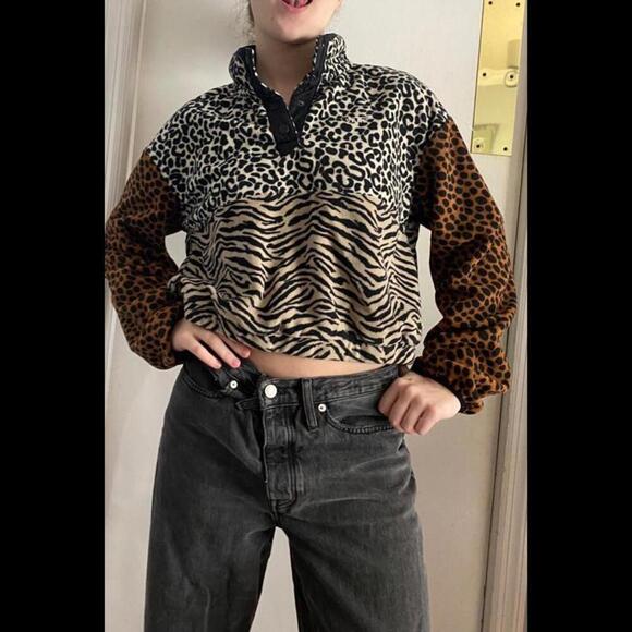 Vans Animal Print Half-Zip Pullover - Picture 5 of 12